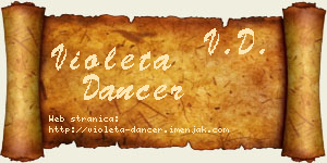 Violeta Dancer vizit kartica